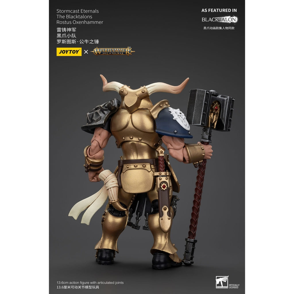 Produktbild Warhammer Age of Sigmar Actionfigur Stormcast Eternals The Blacktalons Rostus Oxen hammer 20 cm
