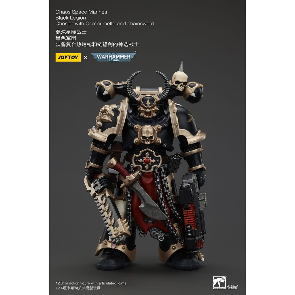 Produktbild Warhammer 40k Actionfigur Chaos Space Marines Black Legion Chosen with Combi-melta and chainsword 20 cm