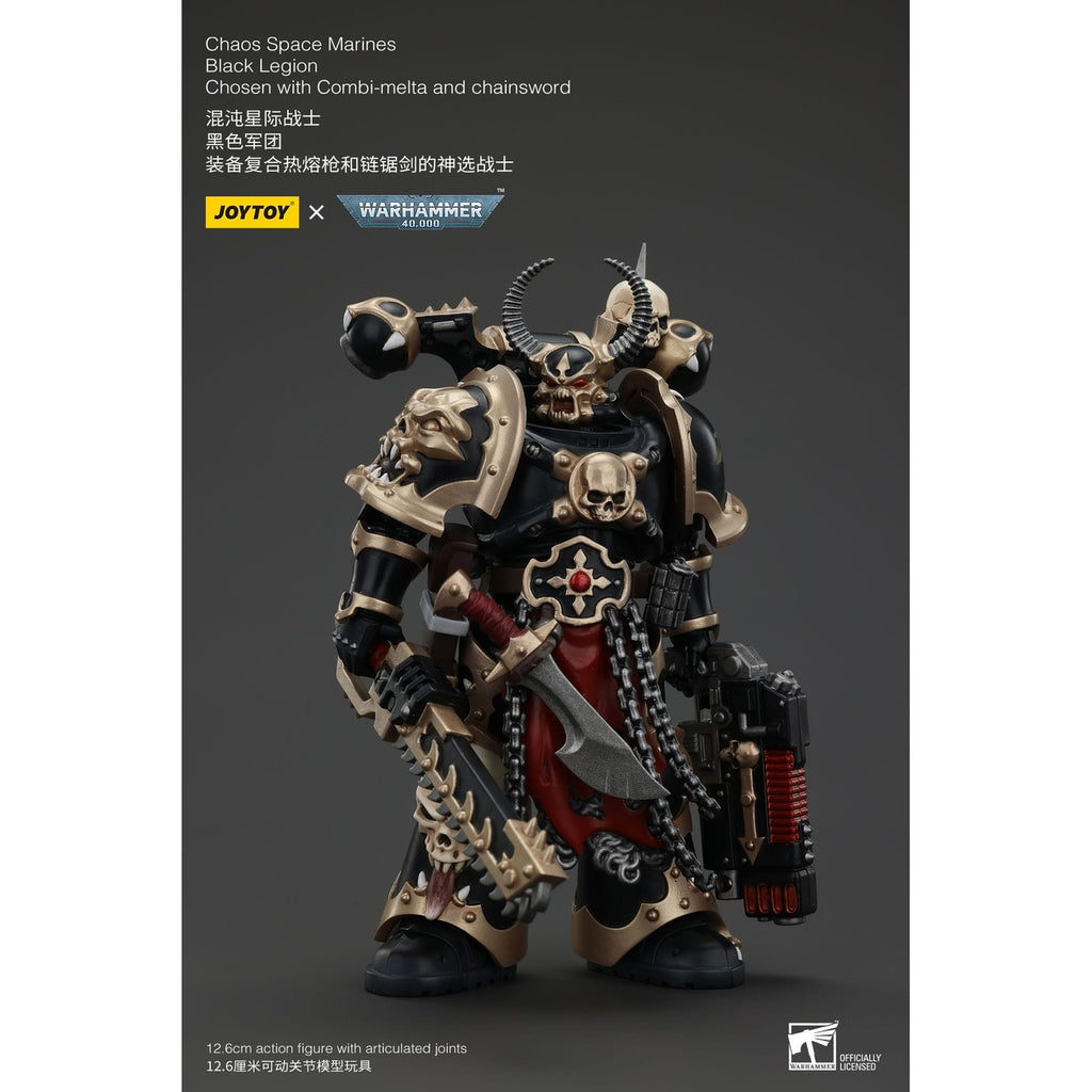 Produktbild Warhammer 40k Actionfigur Chaos Space Marines Black Legion Chosen with Combi-melta and chainsword 20 cm