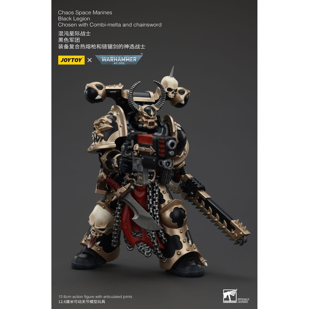 Produktbild Warhammer 40k Actionfigur Chaos Space Marines Black Legion Chosen with Combi-melta and chainsword 20 cm