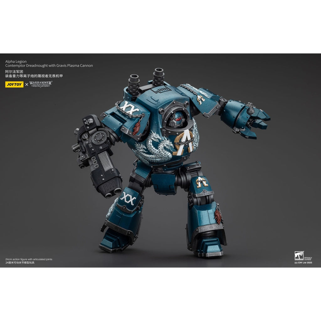 Produktbild Warhammer The Horus Heresy Actionfigur Alpha Legion Contemptor Dreadnought with Gravis Plasma Cannon 25 cm