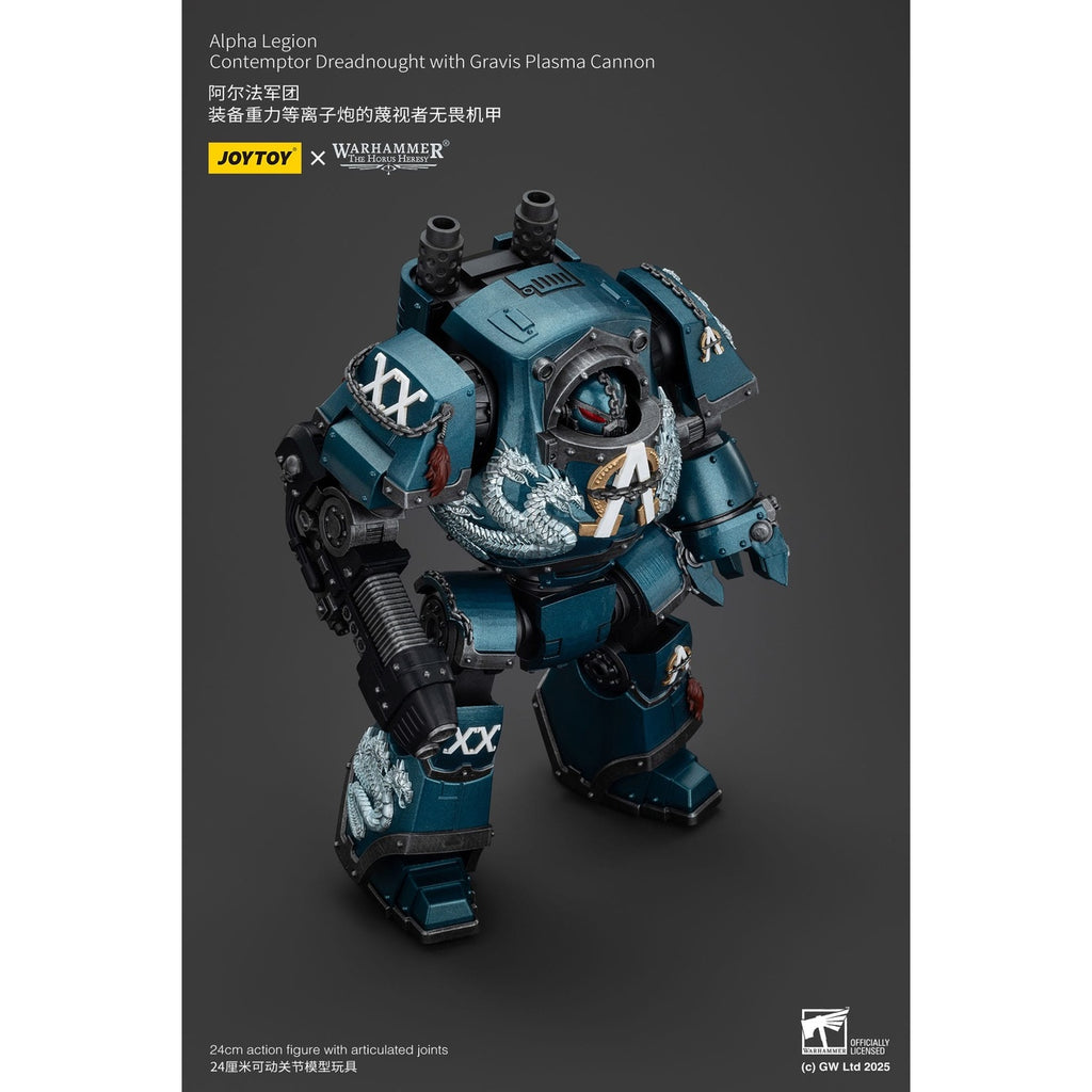 Produktbild Warhammer The Horus Heresy Actionfigur Alpha Legion Contemptor Dreadnought with Gravis Plasma Cannon 25 cm