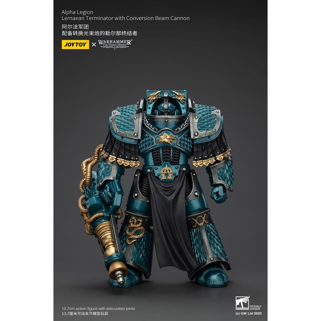 Produktbild Warhammer The Horus Heresy Actionfigur Alpha Legion Lernaean Terminator with Conversion Beam Cannon 20 cm