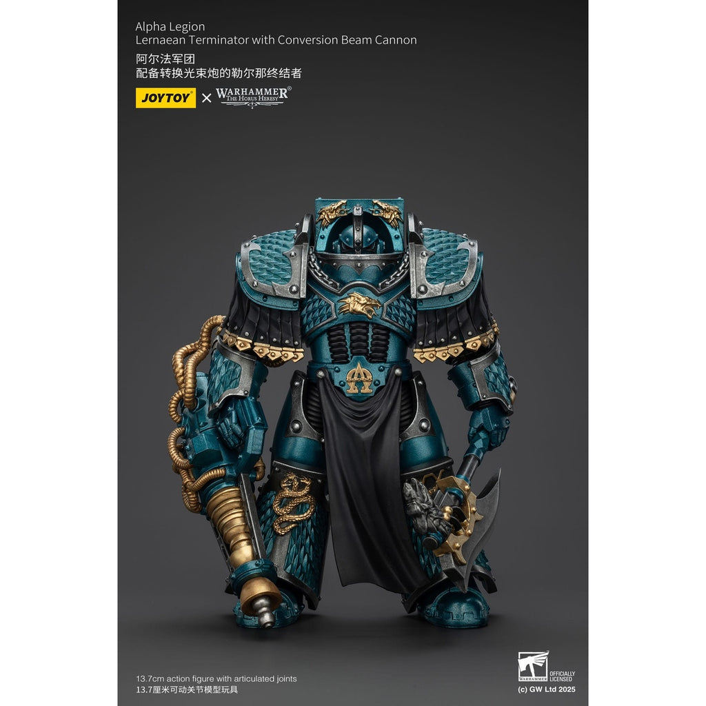 Produktbild Warhammer The Horus Heresy Actionfigur Alpha Legion Lernaean Terminator with Conversion Beam Cannon 20 cm