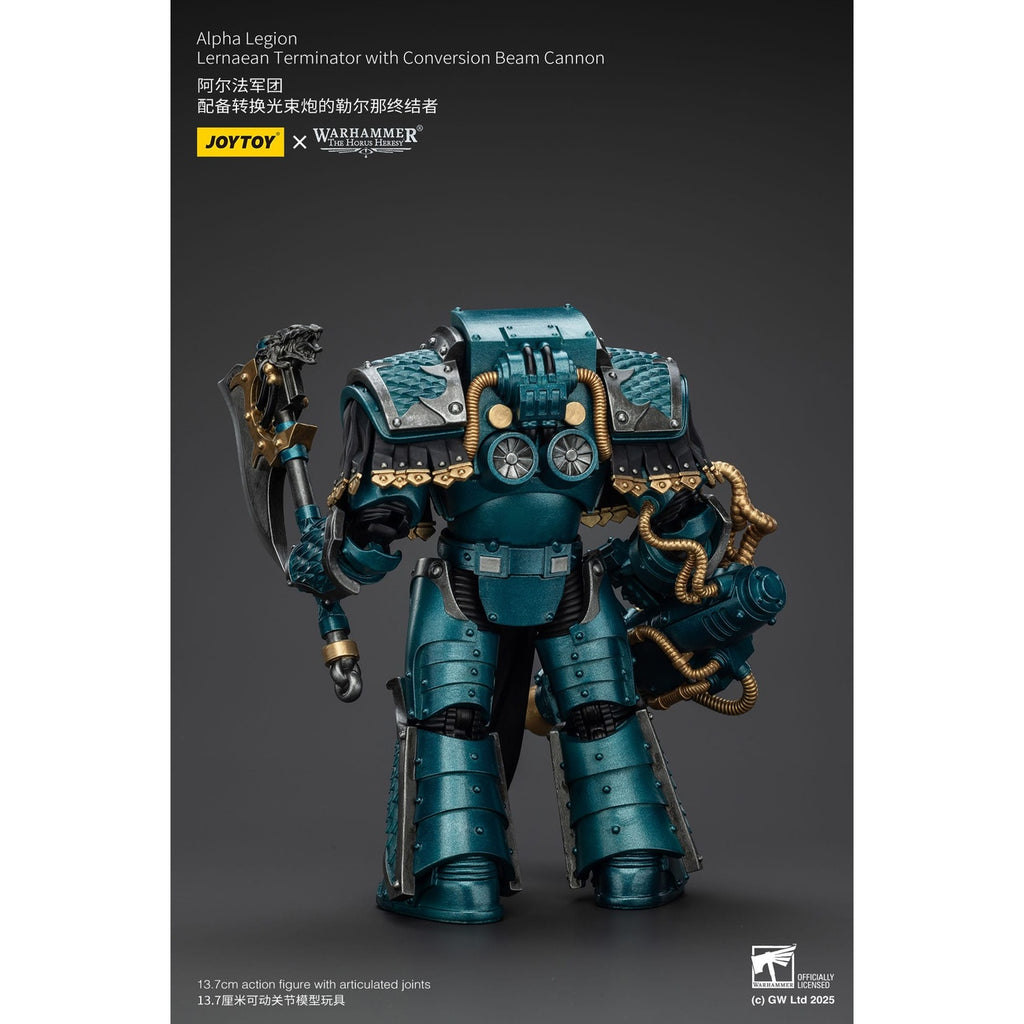 Produktbild Warhammer The Horus Heresy Actionfigur Alpha Legion Lernaean Terminator with Conversion Beam Cannon 20 cm