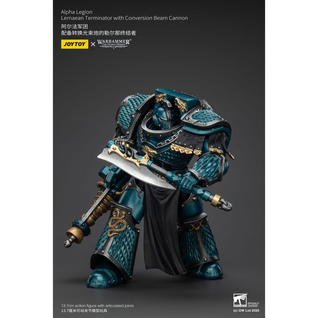 Produktbild Warhammer The Horus Heresy Actionfigur Alpha Legion Lernaean Terminator with Conversion Beam Cannon 20 cm