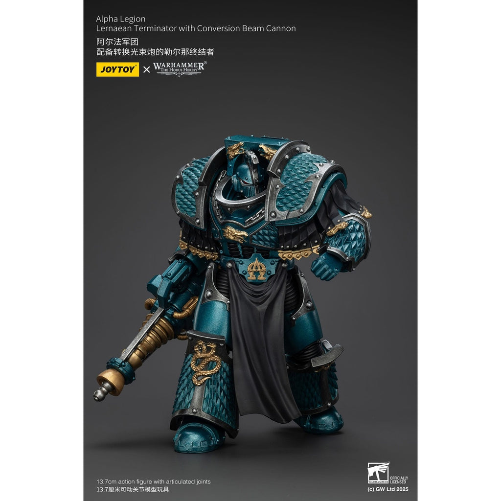 Produktbild Warhammer The Horus Heresy Actionfigur Alpha Legion Lernaean Terminator with Conversion Beam Cannon 20 cm