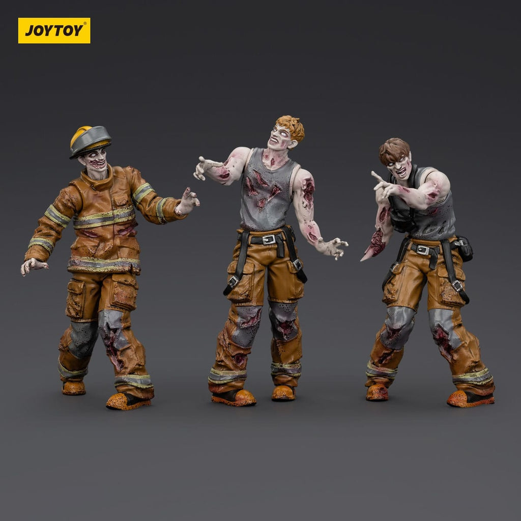 Produktbild Zombie Dark Source Actionfiguren 3er-Pack Firefighters 8 cm