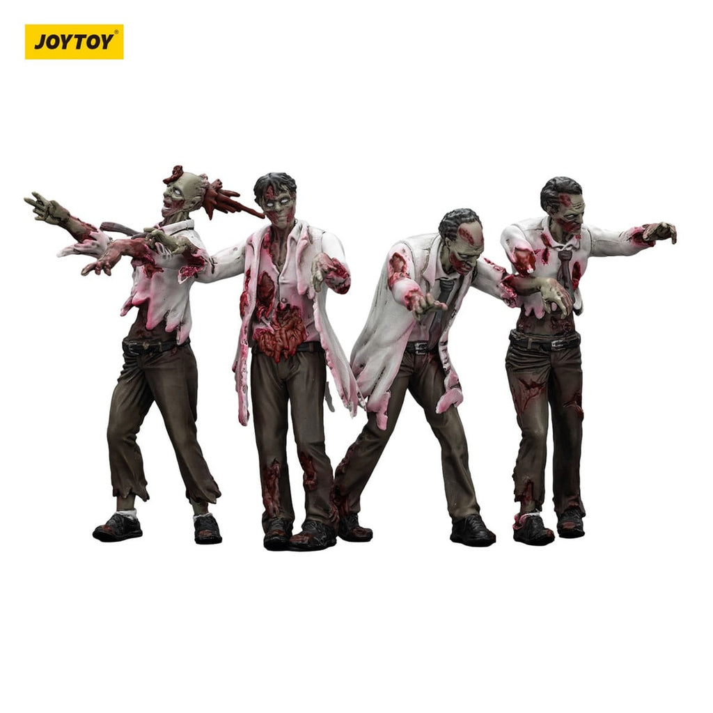 Produktbild Zombie Dark Source Actionfiguren 4er-Pack Scientists (Male) 8 cm