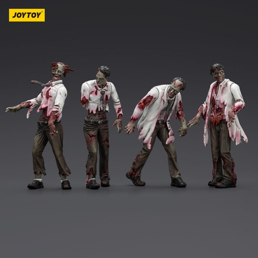 Produktbild Zombie Dark Source Actionfiguren 4er-Pack Scientists (Male) 8 cm