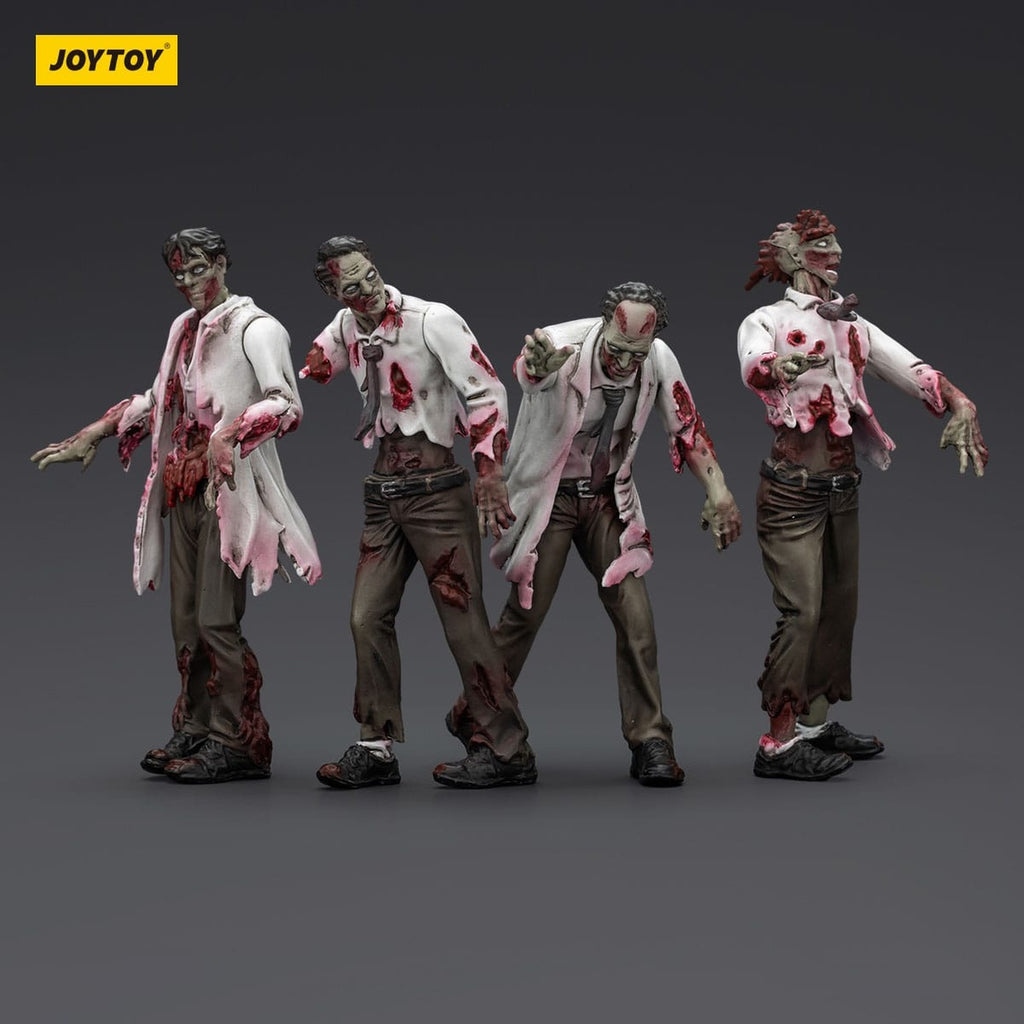 Produktbild Zombie Dark Source Actionfiguren 4er-Pack Scientists (Male) 8 cm