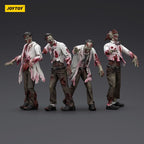 Produktbild Zombie Dark Source Actionfiguren 4er-Pack Scientists (Male) 8 cm
