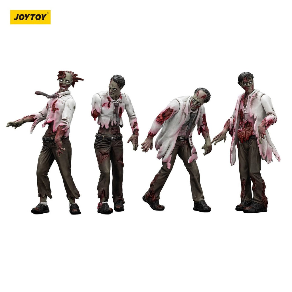 Produktbild Zombie Dark Source Actionfiguren 4er-Pack Scientists (Male) 8 cm