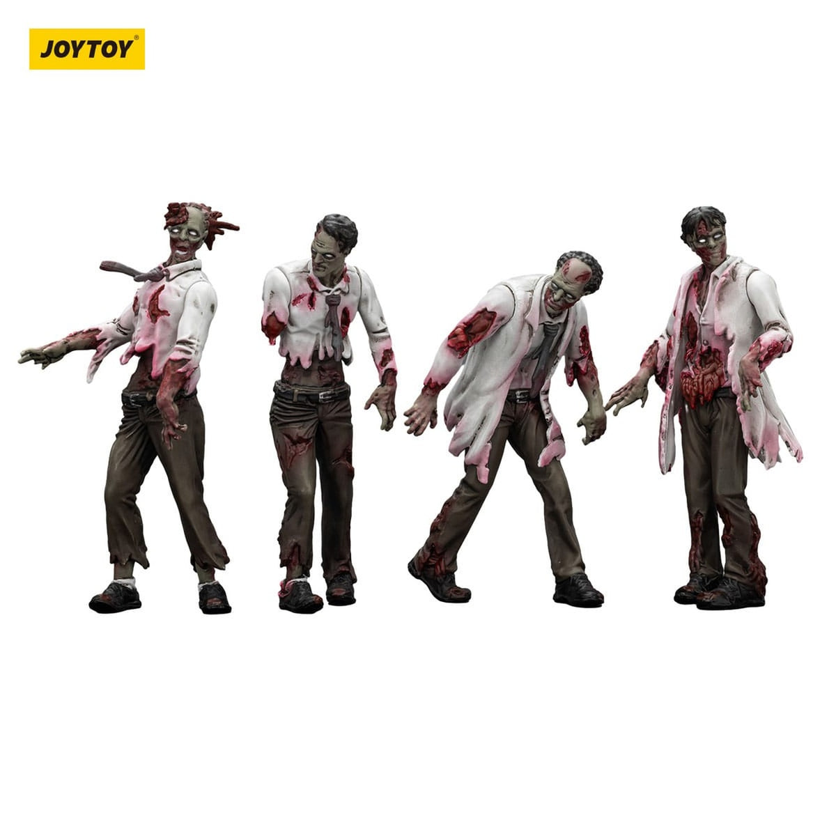 Produktbild Zombie Dark Source Actionfiguren 4er-Pack Scientists (Male) 8 cm