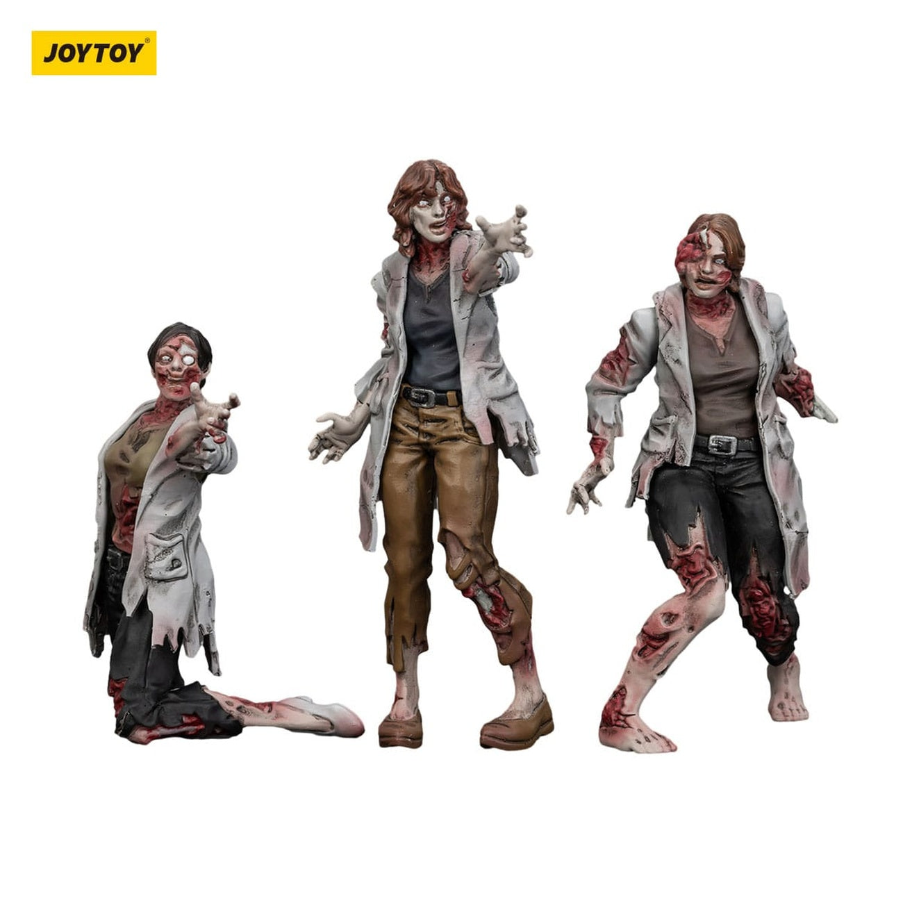 Produktbild Zombie Dark Source Actionfiguren 3er-Pack Scientists (Female) 8 cm