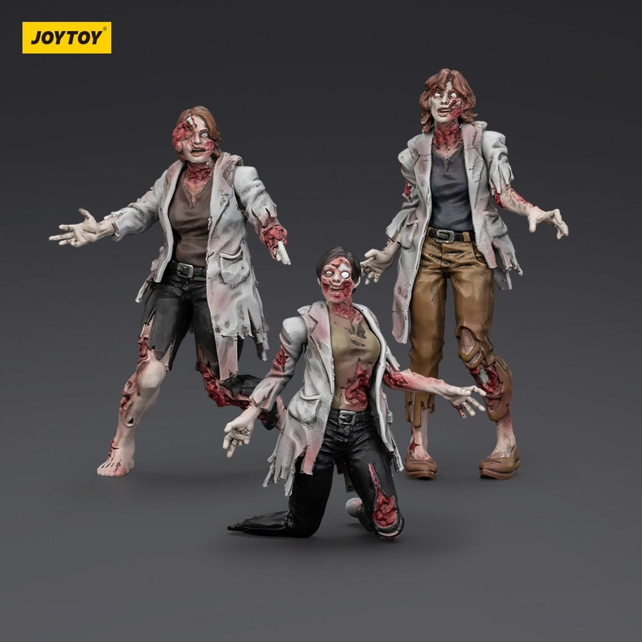 Produktbild Zombie Dark Source Actionfiguren 3er-Pack Scientists (Female) 8 cm