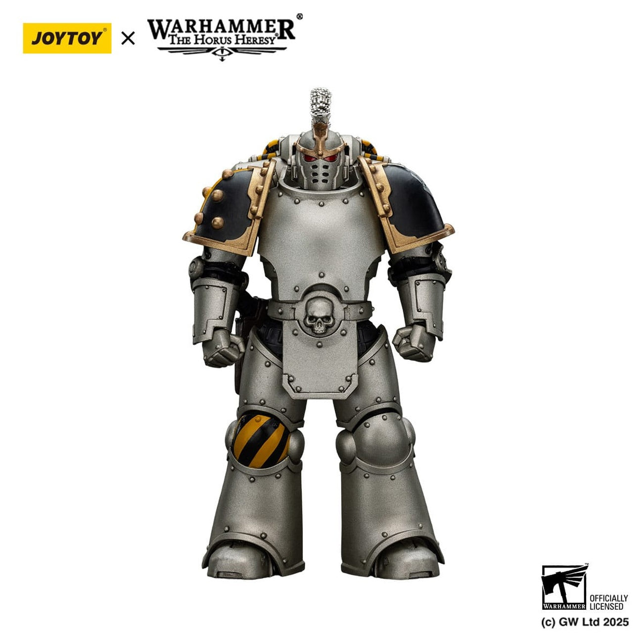 Produktbild Warhammer The Horus Heresy Actionfigur 1/18 lron Warriors Command Squad Chosen with Legion Standard 12 cm