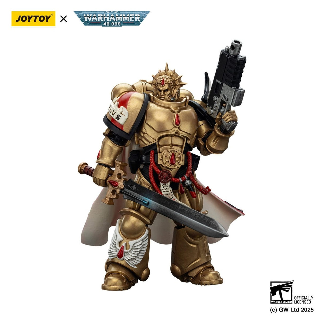 Produktbild Warhammer 40,000: Combat Patrol Blood Angels Actionfigur Captain with Heavy Bolt Pistol & Power Sword 20 cm