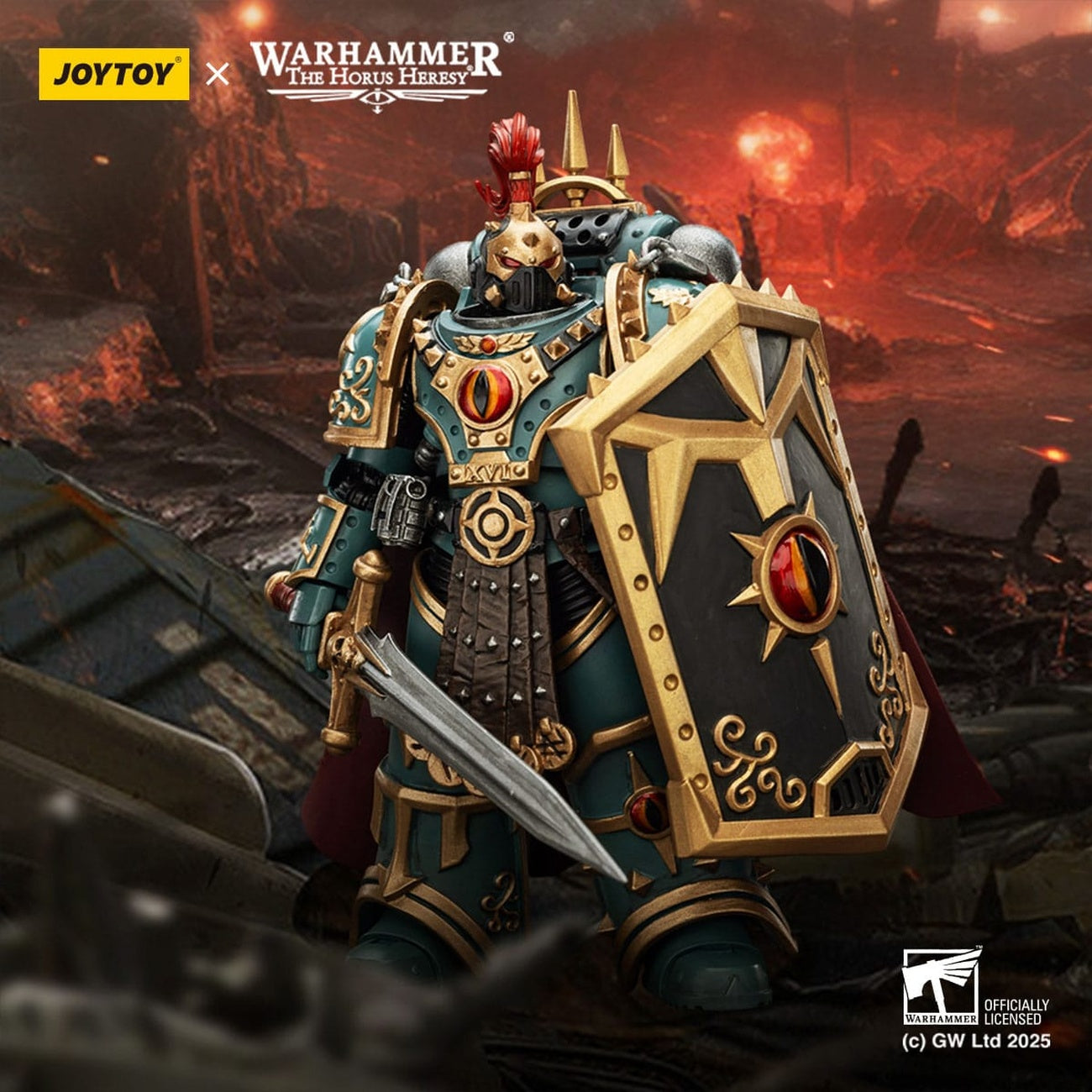 Product image Warhammer The Horus Heresy Action Figure Sons of Horus Little Horus Aximand Captain of the 5th Company 20 cm