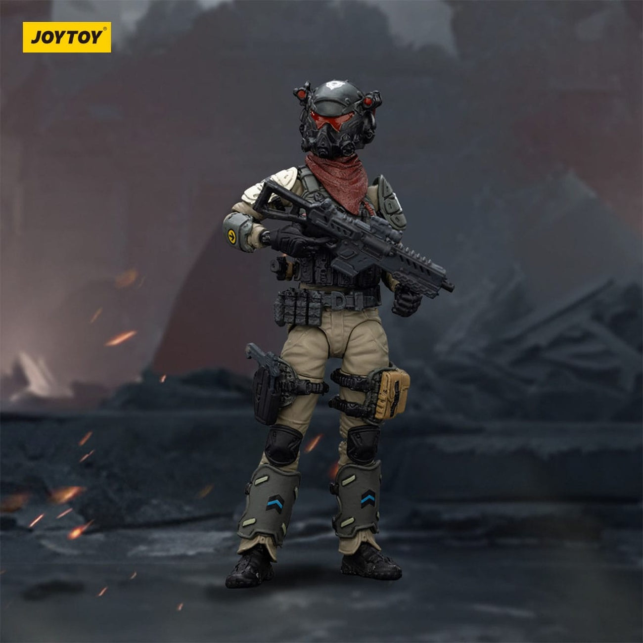 Produktbild APOC Series Dark Source Actionfigur Stellar Scar Assault Team Gravelgold 11 cm