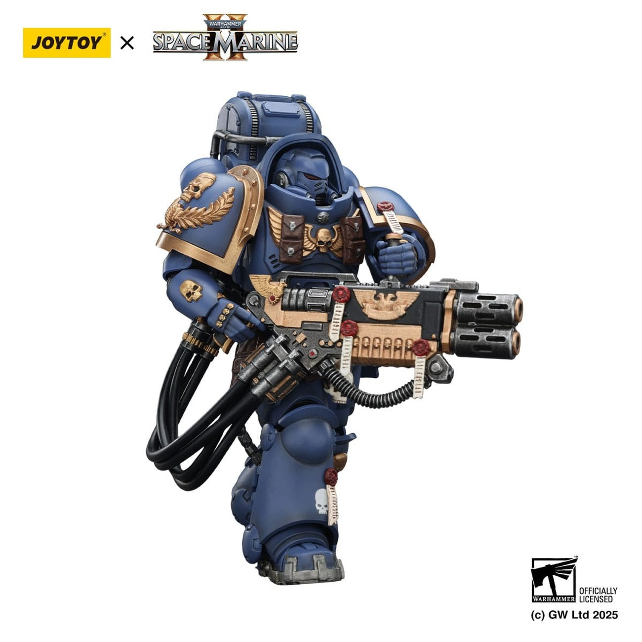 Produktbild Warhammer 40,000: Space Marine 2 Actionfigur Ultramarines Heavy Artificer Armor with Relic Multi-Melta 13 cm