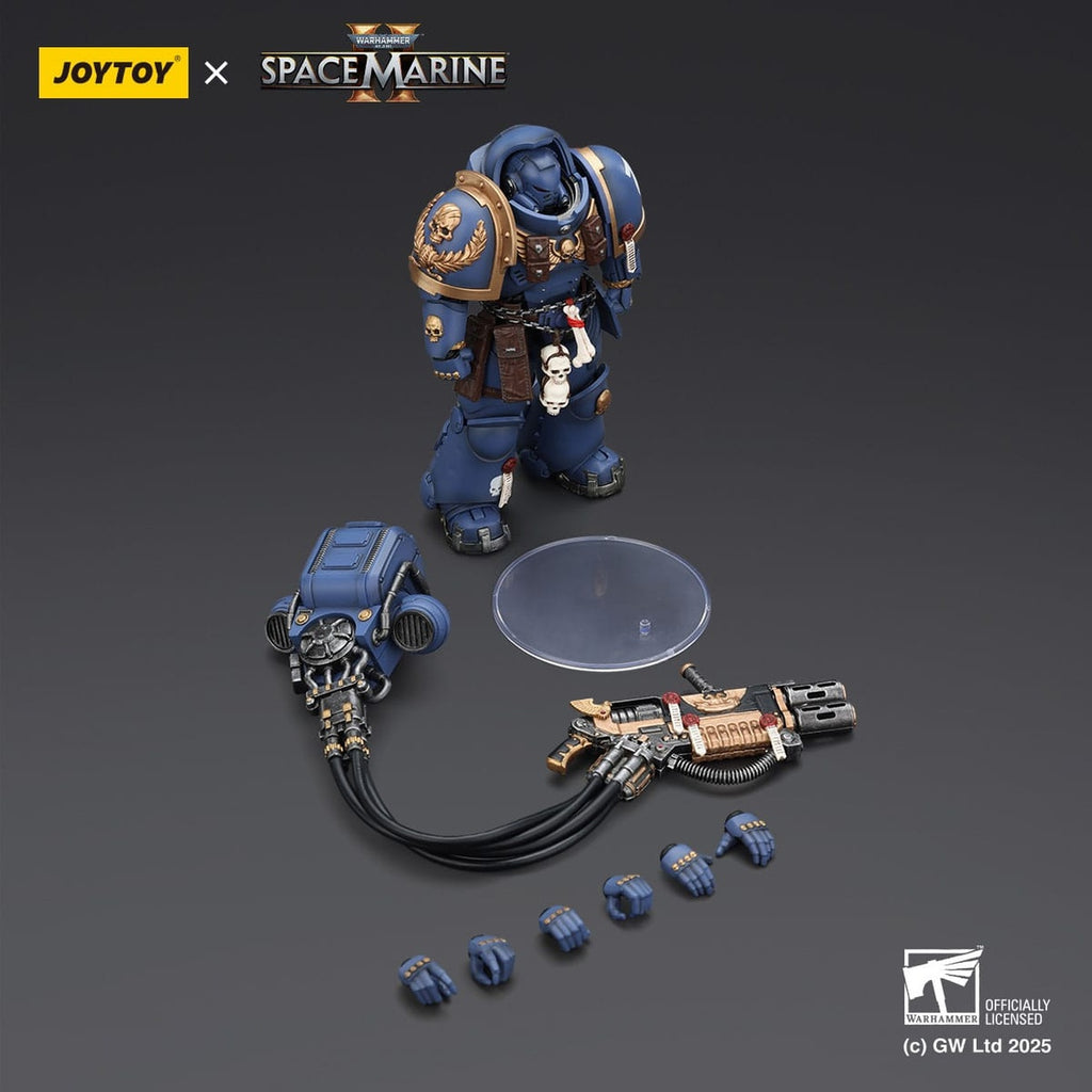 Produktbild Warhammer 40,000: Space Marine 2 Actionfigur Ultramarines Heavy Artificer Armor with Relic Multi-Melta 13 cm