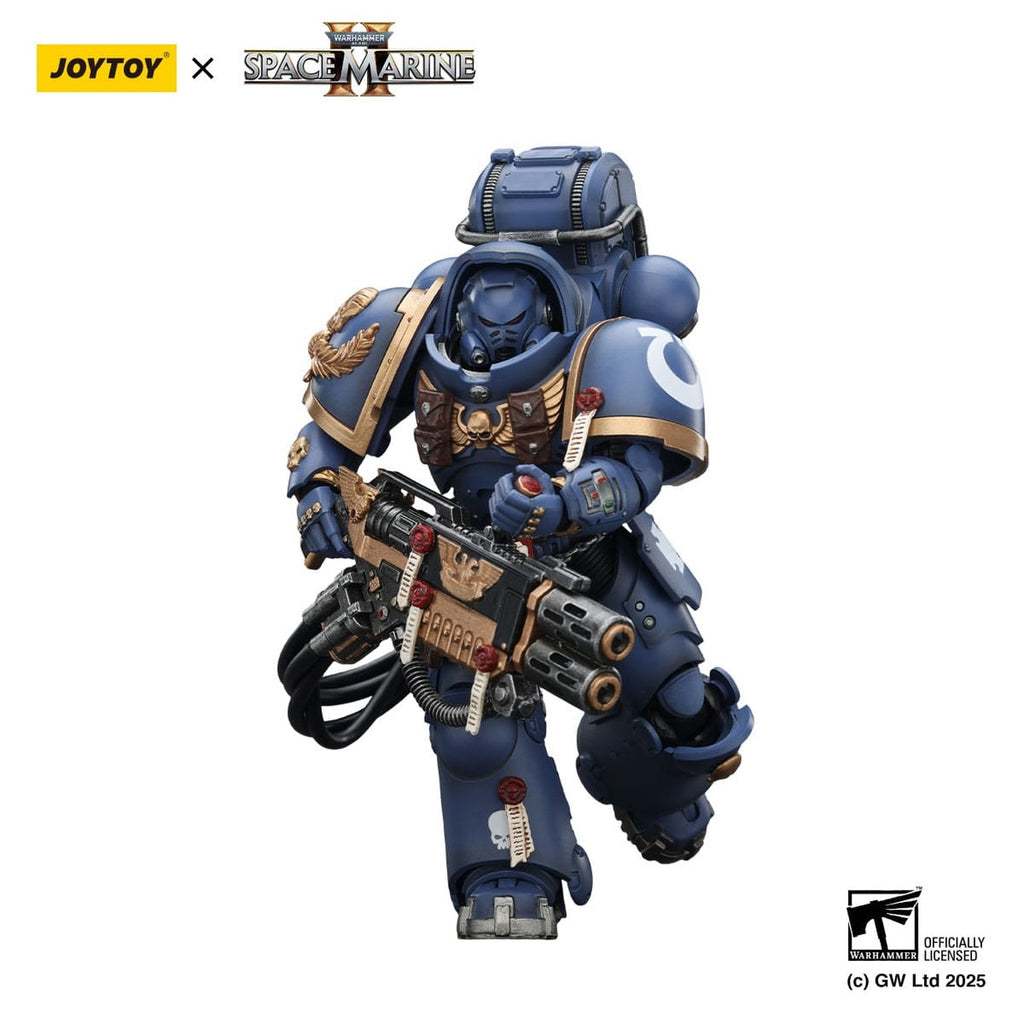 Produktbild Warhammer 40,000: Space Marine 2 Actionfigur Ultramarines Heavy Artificer Armor with Relic Multi-Melta 13 cm