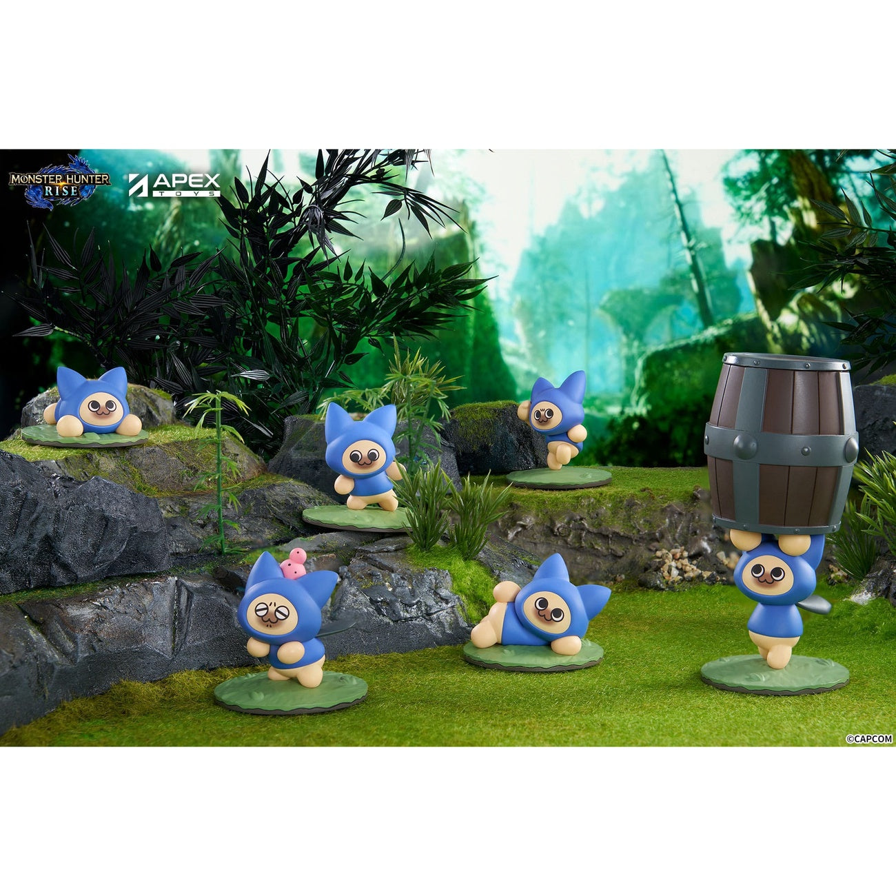 Produktbild Monster Hunter Rise Sammelfiguren 6er-Pack Felyne Cat