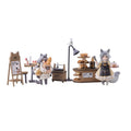 Produktbild Decorated Life Collection PVC Statue Tea Time Cats - Cat Town Bakery Staff & Customer Set 12 cm