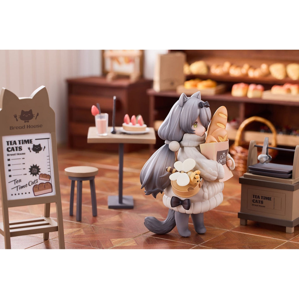Produktbild Decorated Life Collection PVC Statue Tea Time Cats - Cat Town Bakery Staff & Customer Set 12 cm