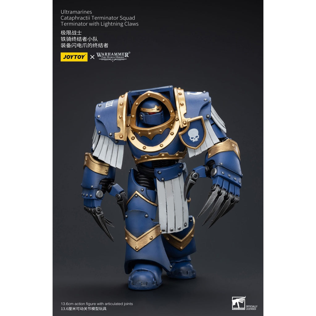 Product image Warhammer The Horus Heresy Action Figure 1/18 Ultramarines Cataphractii Terminator Squad Terminator with Lightning Claws 1