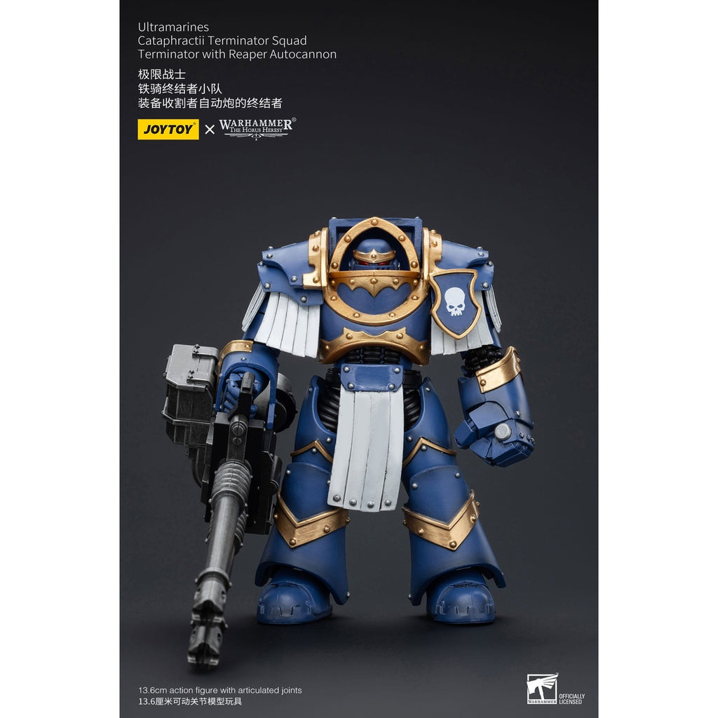 Produktbild Warhammer The Horus Heresy Actionfigur 1/18 Uitramarines Cataphractii Terminator Squad Terminator with Reaper Autocannon