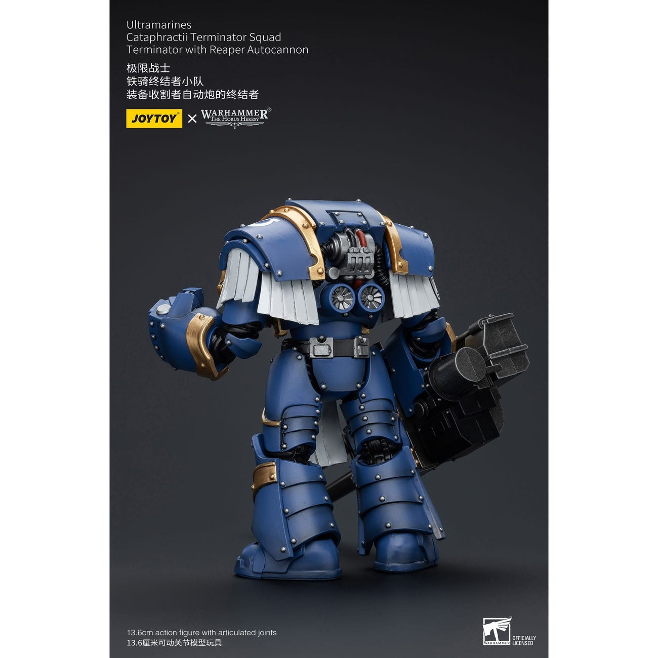 Produktbild Warhammer The Horus Heresy Actionfigur 1/18 Uitramarines Cataphractii Terminator Squad Terminator with Reaper Autocannon