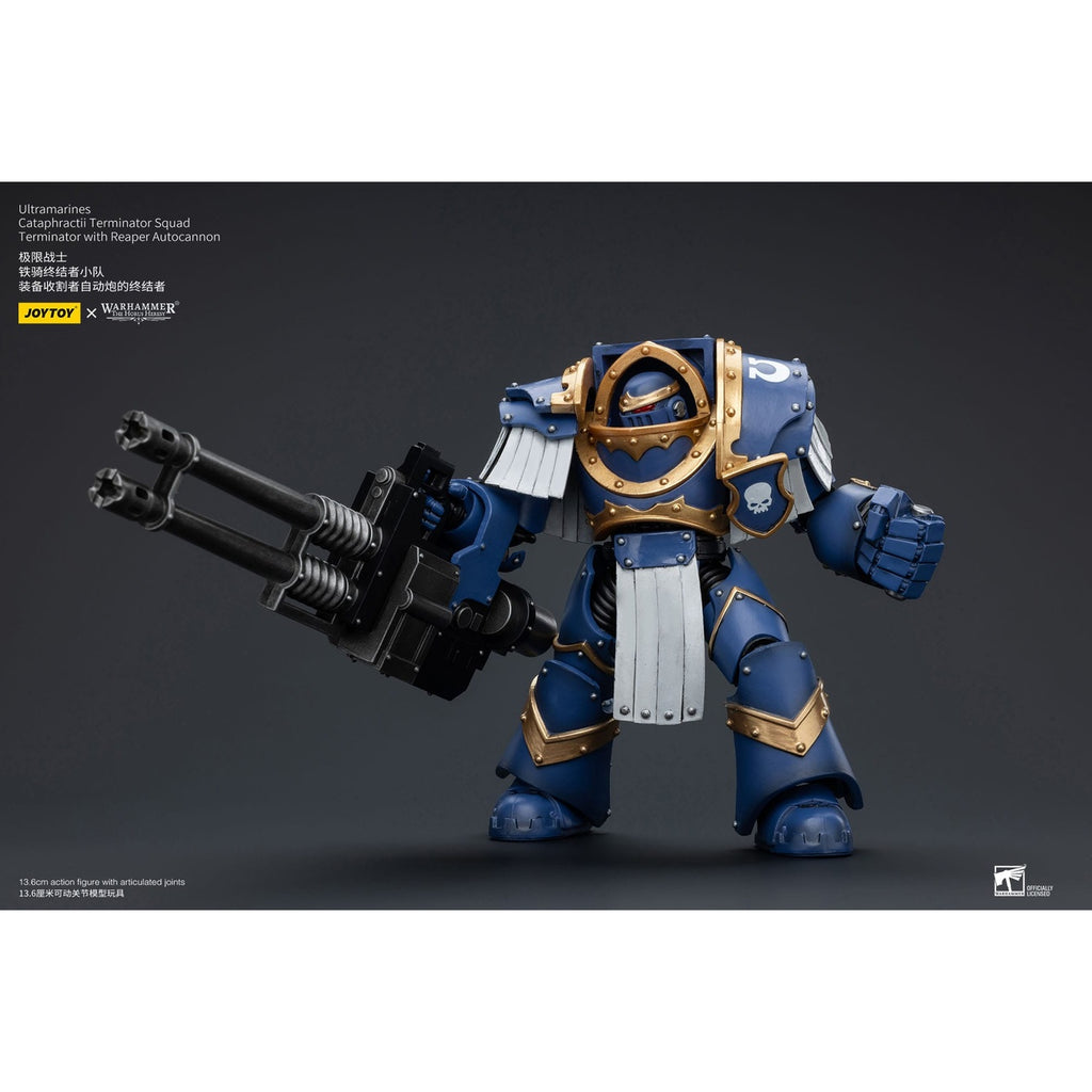 Produktbild Warhammer The Horus Heresy Actionfigur 1/18 Uitramarines Cataphractii Terminator Squad Terminator with Reaper Autocannon