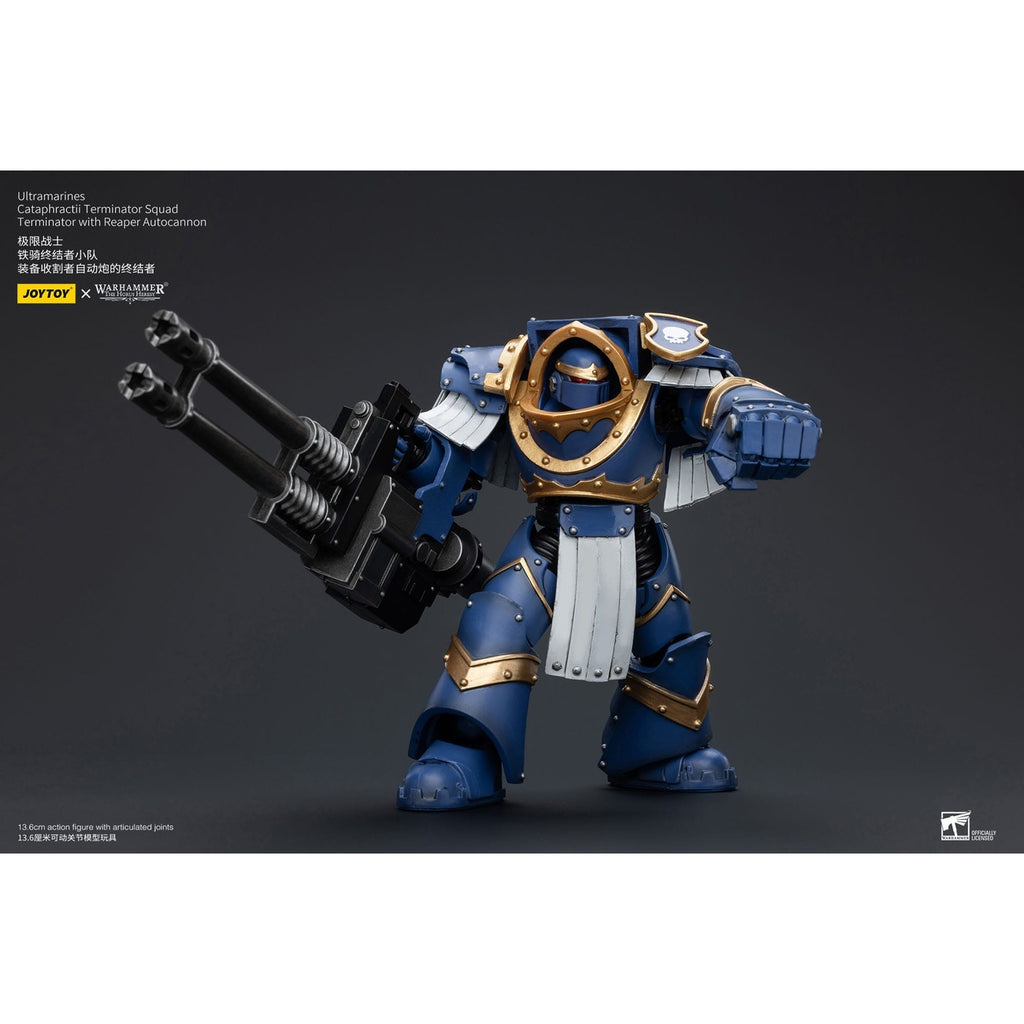 Produktbild Warhammer The Horus Heresy Actionfigur 1/18 Uitramarines Cataphractii Terminator Squad Terminator with Reaper Autocannon