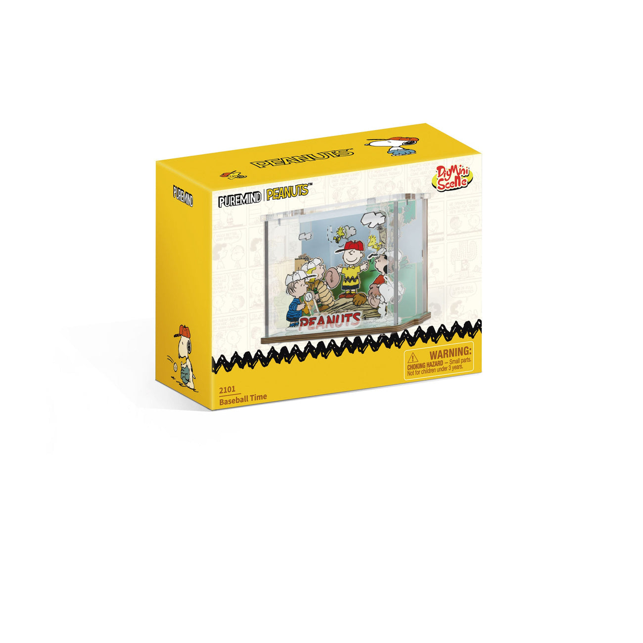 Produktbild Die Peanuts Puremind DIY Bauset Mini Scene Baseball Time