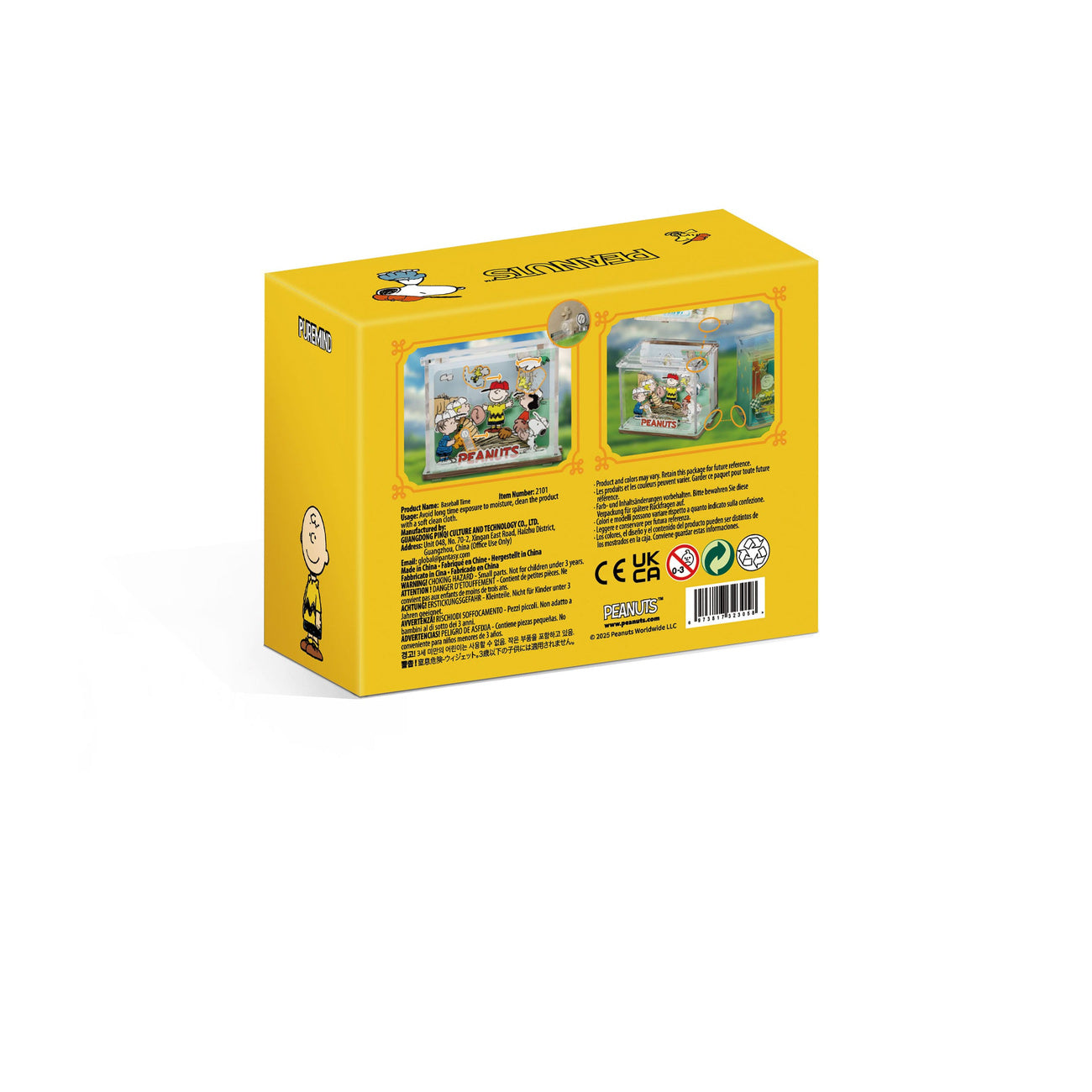 Produktbild Die Peanuts Puremind DIY Bauset Mini Scene Baseball Time