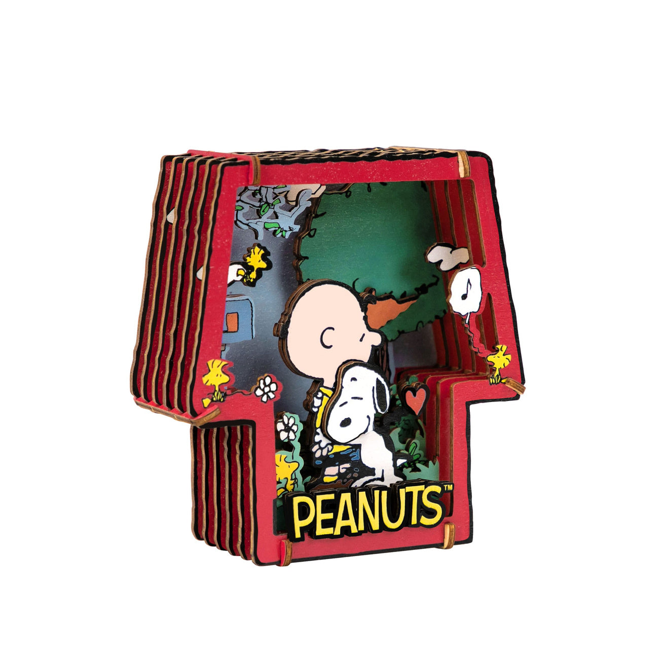 Produktbild Die Peanuts Puremind Modellbausatz Wooden Theater Healing Hug