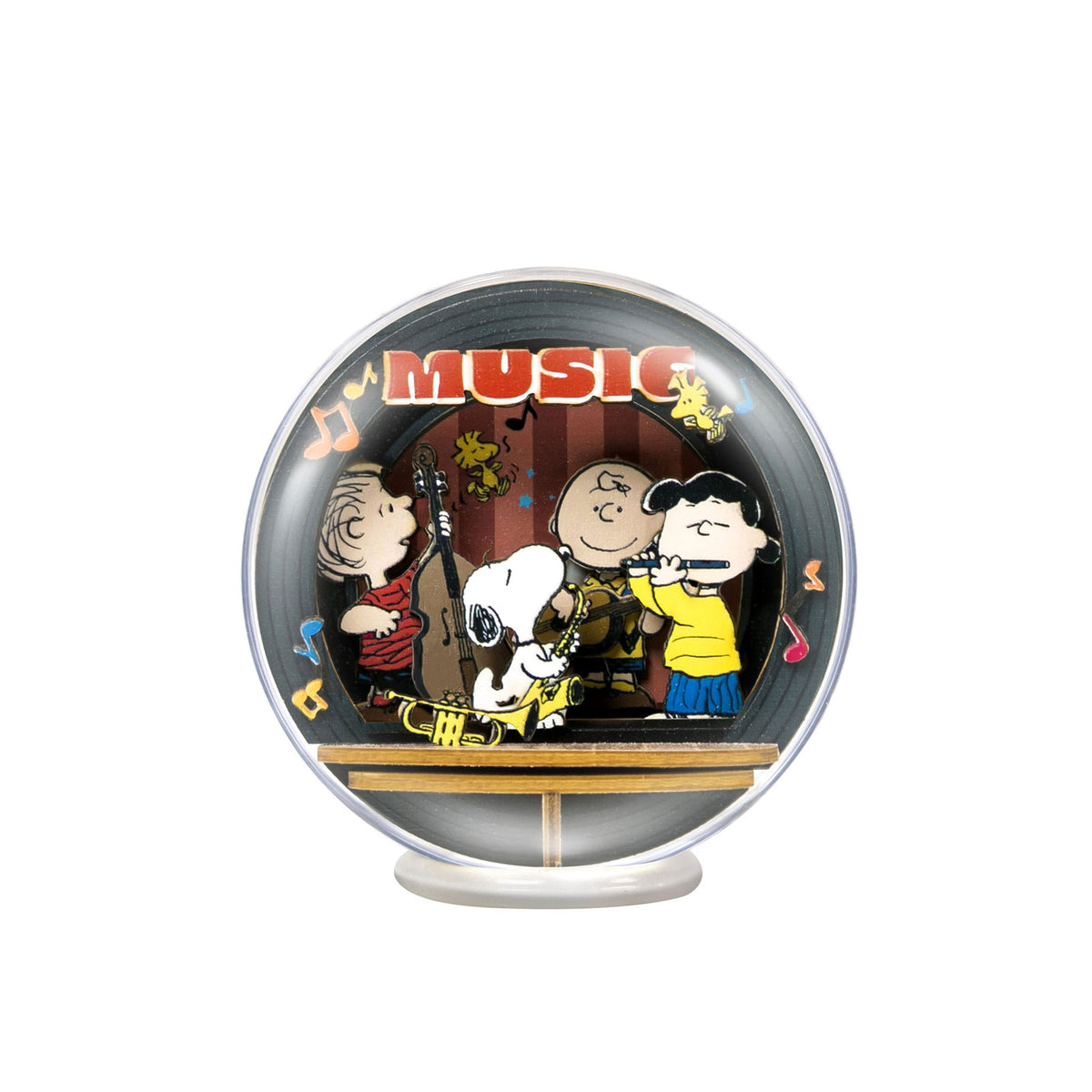 Produktbild Die Peanuts Puremind Modellbausatz Wooden Theater Globe Night of Music