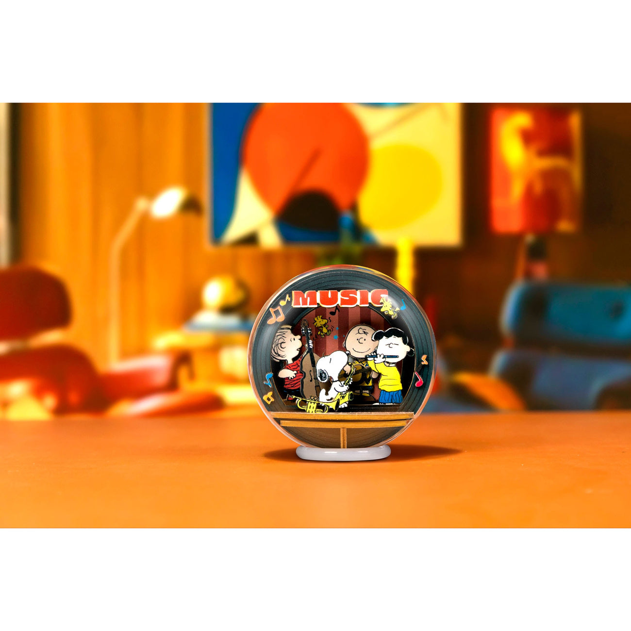 Produktbild Die Peanuts Puremind Modellbausatz Wooden Theater Globe Night of Music
