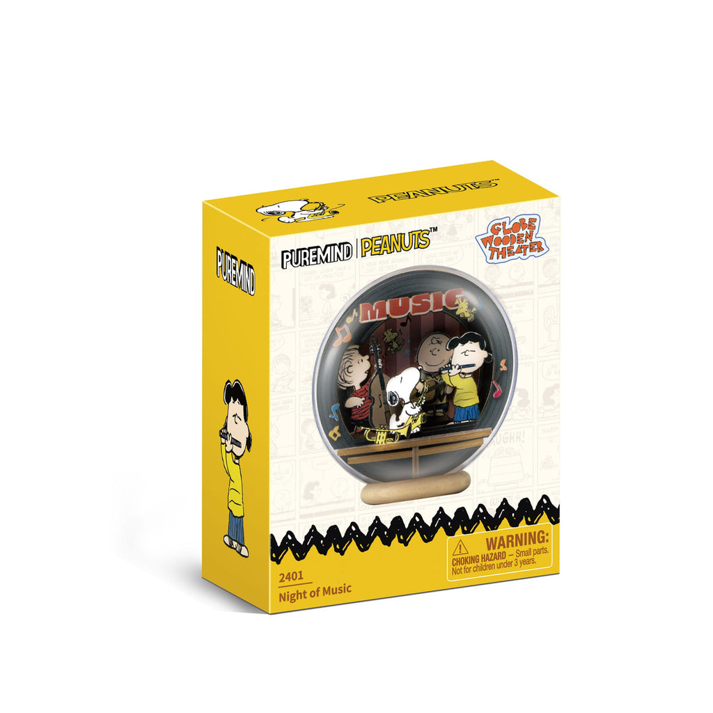 Produktbild Die Peanuts Puremind Modellbausatz Wooden Theater Globe Night of Music