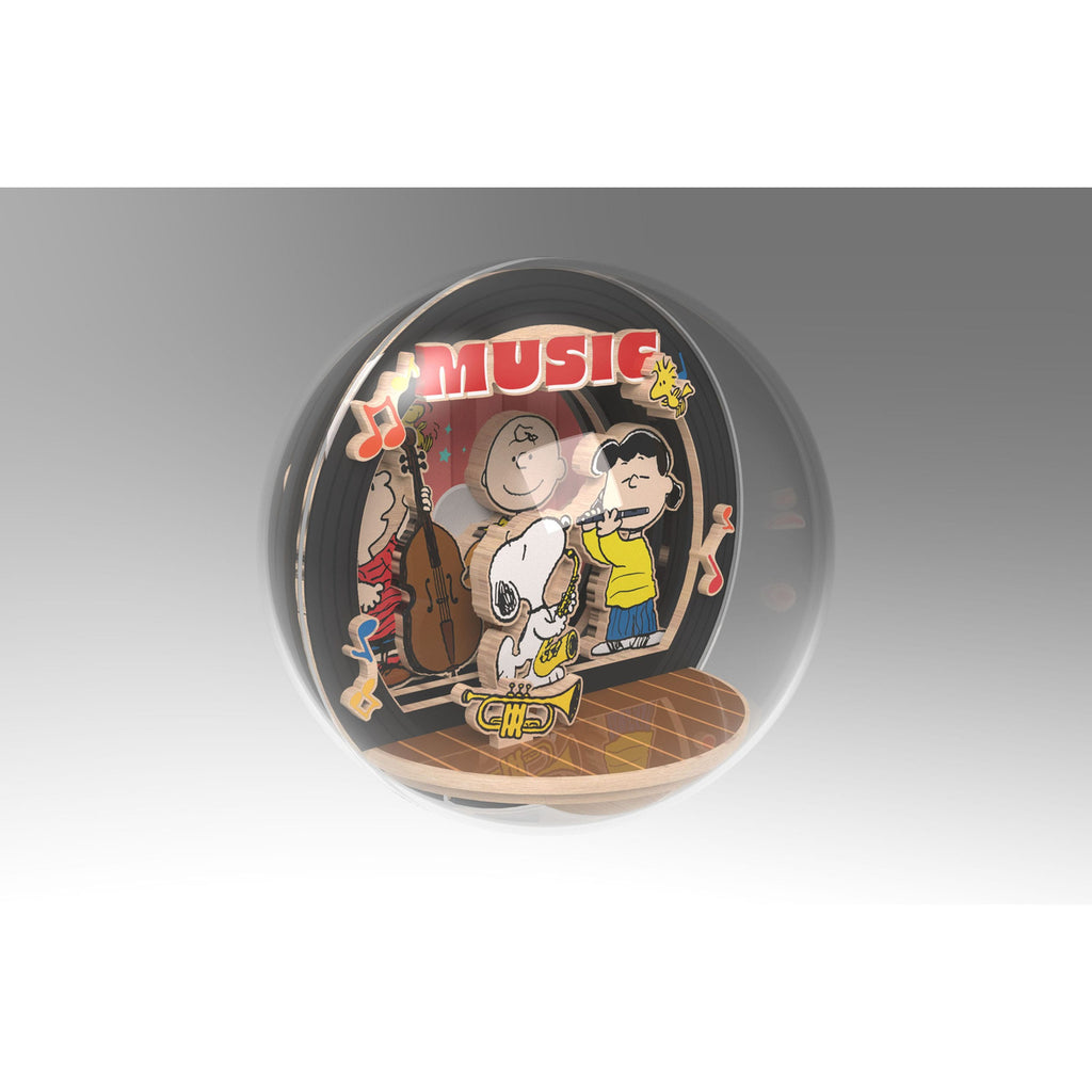 Produktbild Die Peanuts Puremind Modellbausatz Wooden Theater Globe Night of Music