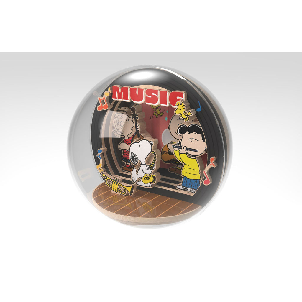 Produktbild Die Peanuts Puremind Modellbausatz Wooden Theater Globe Night of Music