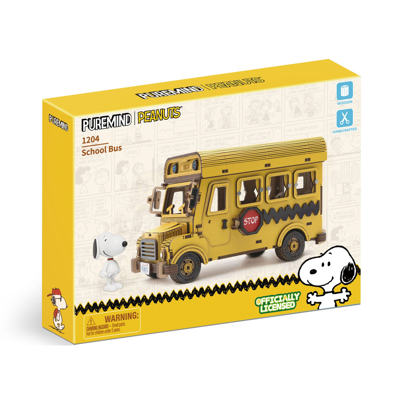 Produktbild Die Peanuts Puremind Bauset School Bus