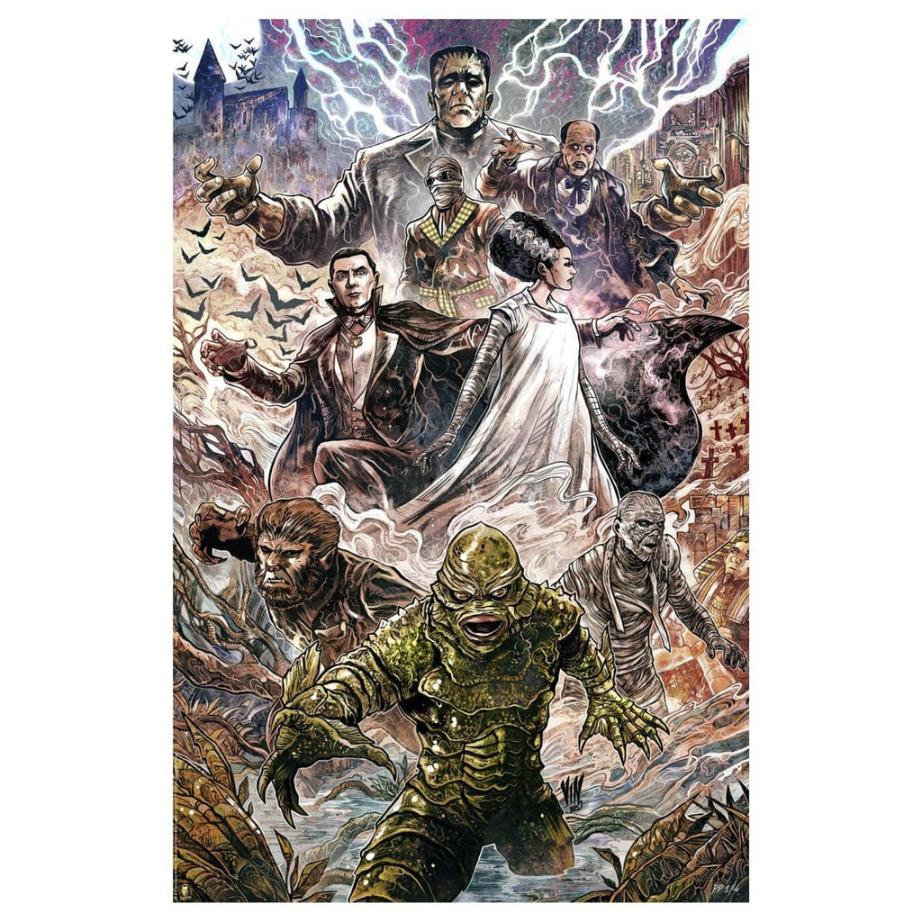 Produktbild Universal Monsters Kunstdruck Universal Monsters by Vincenzo Riccardi 61 x 41 cm - ungerahmt