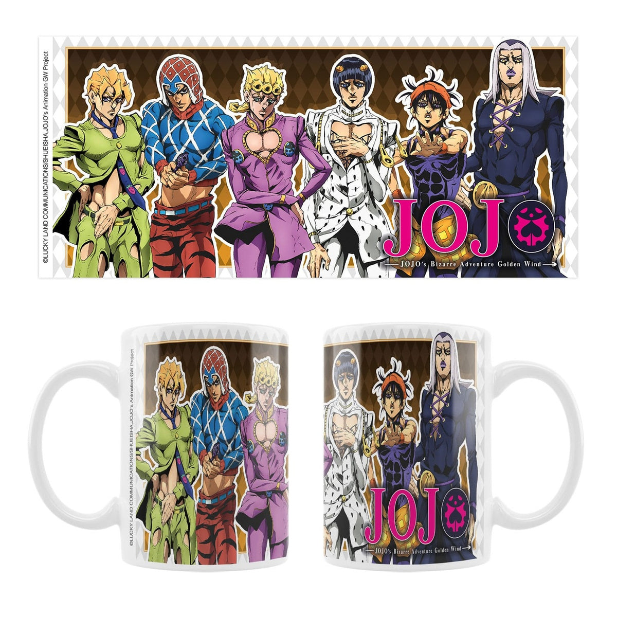 Produktbild JoJos Bizarre Adventure Part 5: Golden Wind Keramiktasse Main Characters