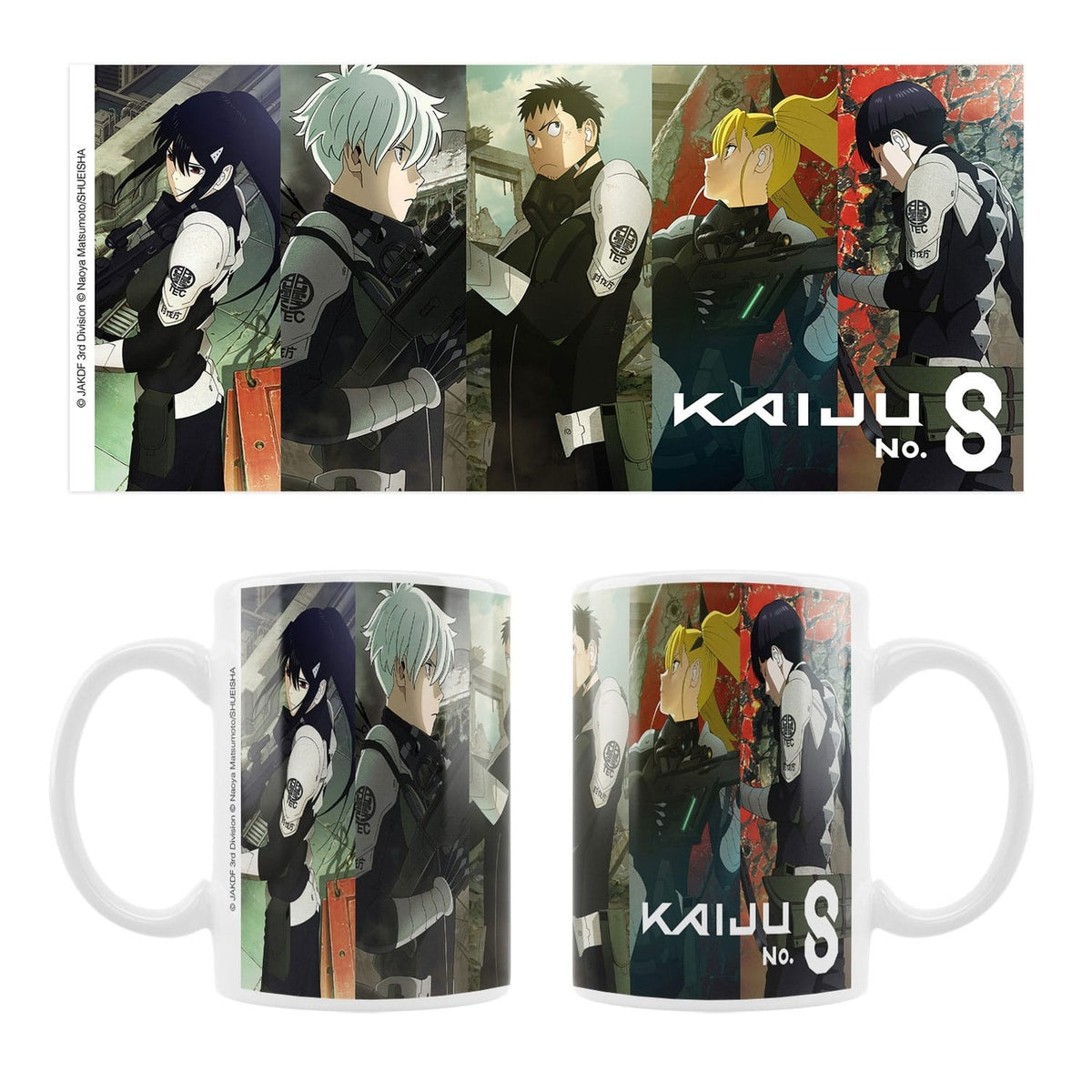 Produktbild Kaiju No. 8 Keramiktasse Mina, Reno, Kafka, Kikoru, Hoshina