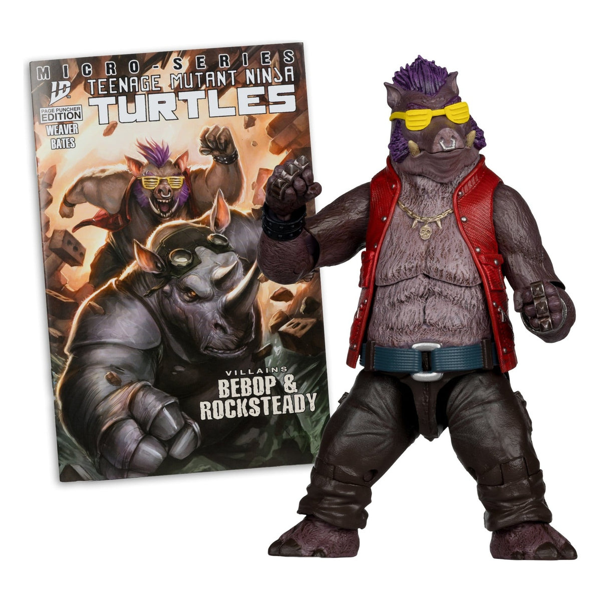 Produktbild Teenage Mutant Ninja Turtles Page Punchers Actionfigur Bebop 16 cm