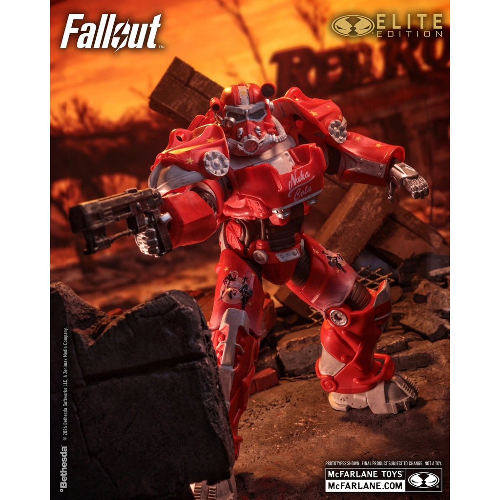 Produktbild Fallout McFarlane Elite Edition Actionfigur Fallout 76 Nuka Cola T-60 (Gold Label) 19 cm