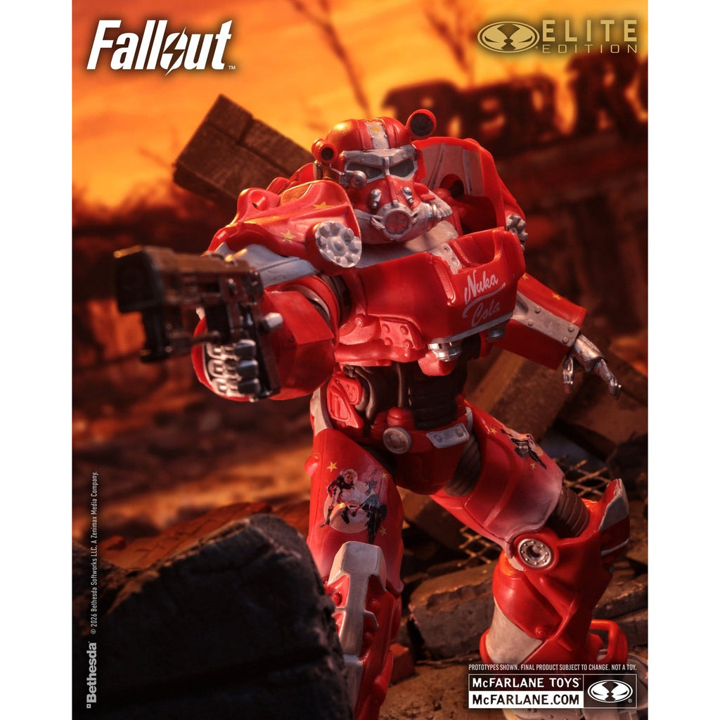 Produktbild Fallout McFarlane Elite Edition Actionfigur Fallout 76 Nuka Cola T-60 (Gold Label) 19 cm